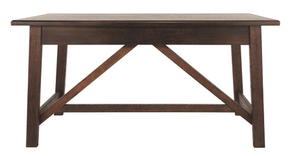 Baldridge - Home Office Large Leg Desk - Rustic Brown
