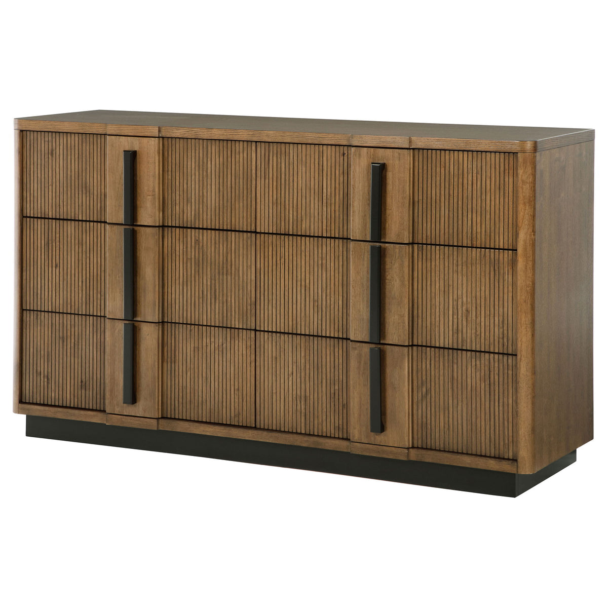 Moraga - 6 Drawer Dresser Cabinet - Ash Brown