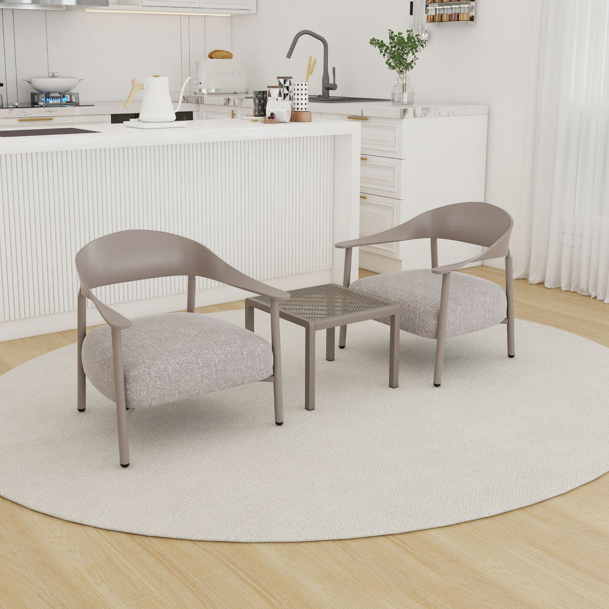Furniture Set With Seat Cushions, Sturdy And Durable