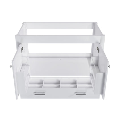 42" Bathroom Vanity Base With Doors And Drawer - White