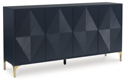 Loirwick - Accent Cabinet - Dark Blue