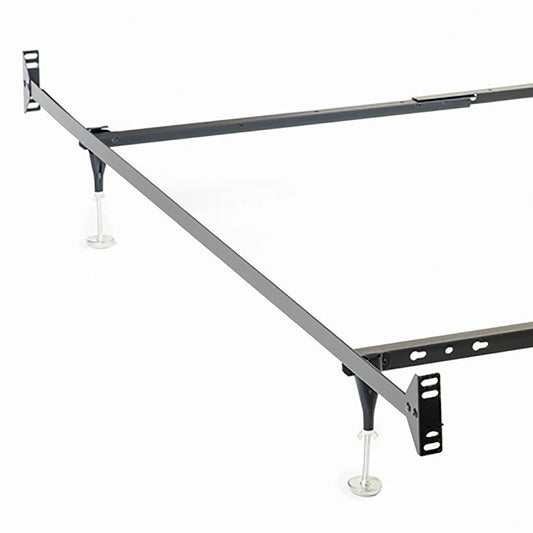Renee - Twin / Full Bed Frame With Reinforced Center Beam And Bolt-On Construction - Black