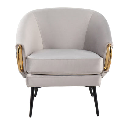 Claire - Contemporary / Glam Chair - Silver