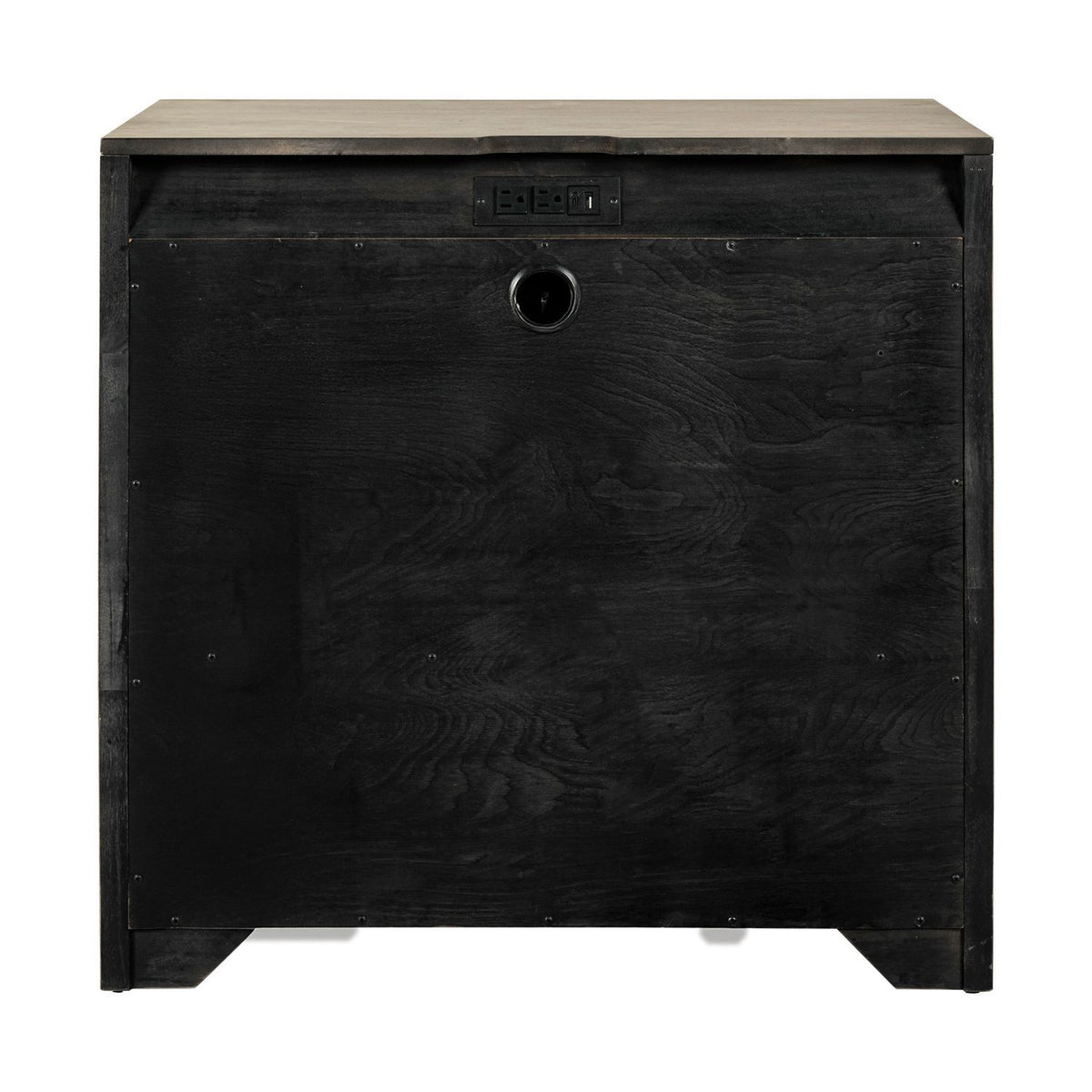Proximity Place - Bedside Chest With Charging Station - Barley Buff
