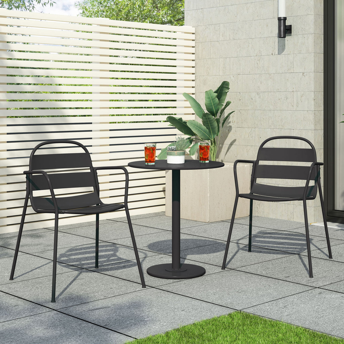 Terra Nova - Bistro Set - Matte Black