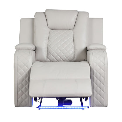 Benz - LED & Power Recliner Chair With Adjustable Headrest