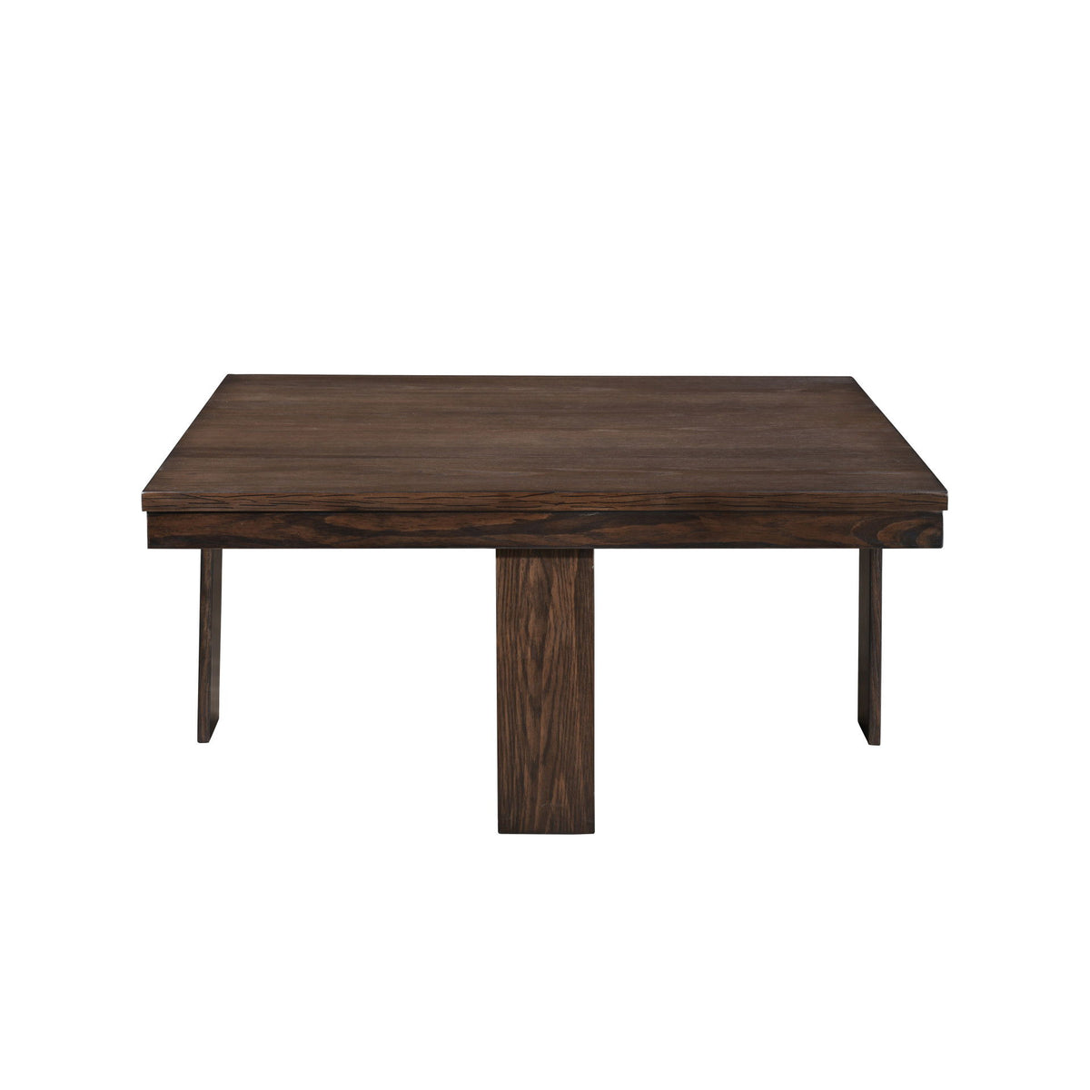 Paxton - 5 Piece Living Room Set (Storage Coffee Table With 4 Tuck-In Ottomans) - Dark Brown