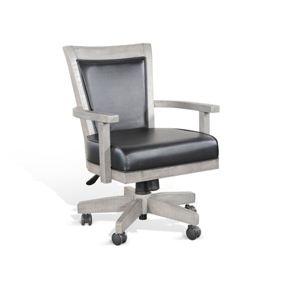Alpine - Game Chair With Casters, Cushion Seat & Back - Gray