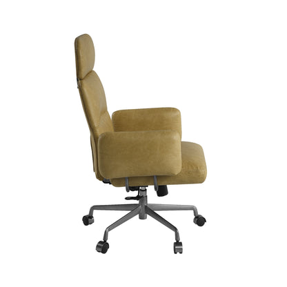 Davu - Swivel Office Chair - Mustard
