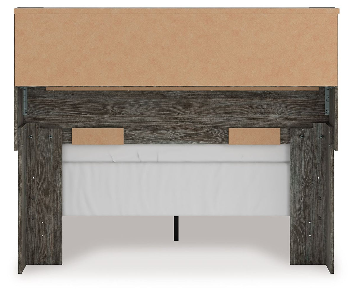 Frandern - Bookcase Panel Bed