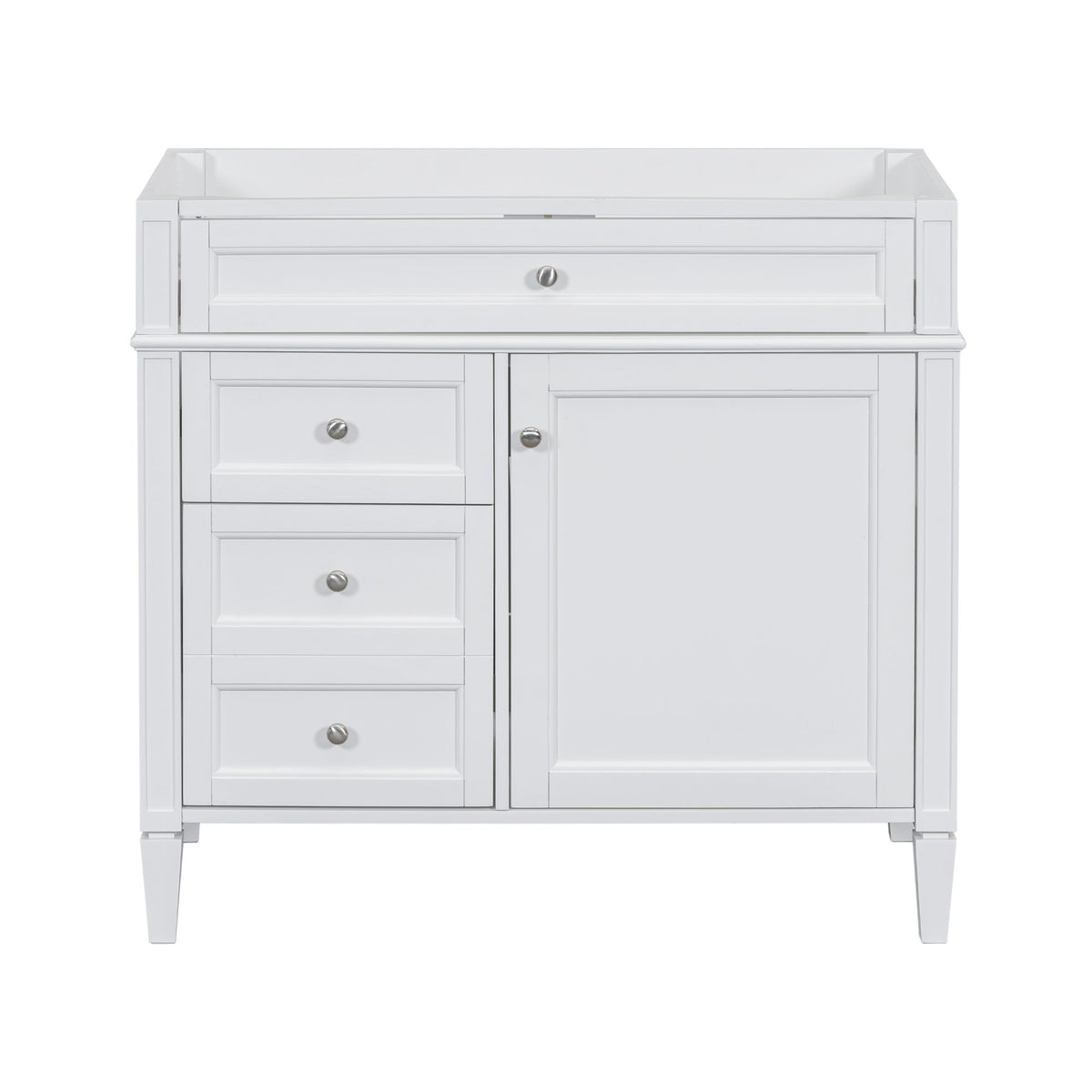 Bathroom Vanity With 2 Drawers And Tip-Out Drawer, Storage Cabinet