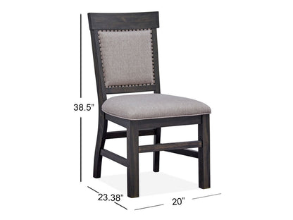 Bellamy - Dining Side Chair With Upholstered Seat & Back (Set of 2) - Peppercorn