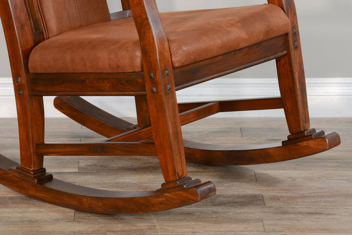 Santa Fe - Rocker, Cushion Seat & Back - Dark Chocolate