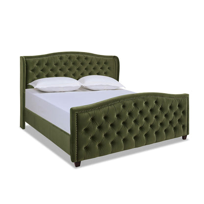 Marcella - Upholstered Shelter Headboard Bed