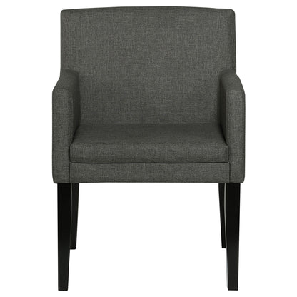 Yorkshire - Upholstered Dining Arm Chair With Cushioned Arms (Set of 2) - Gray