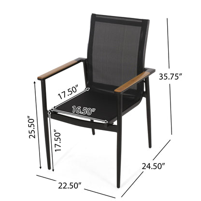 Barrister - Dining Chair (Set of 2) - Black / Natural