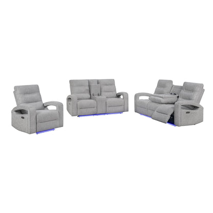 Isolde - Power Reclining Set With LED Lighting