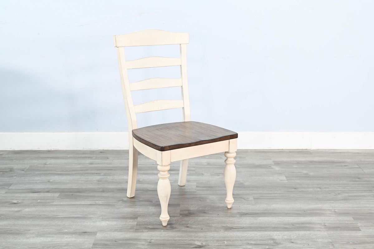 Pasadena - Wood Ladderback Chair (Set of 2) - Buckskin / Marble White