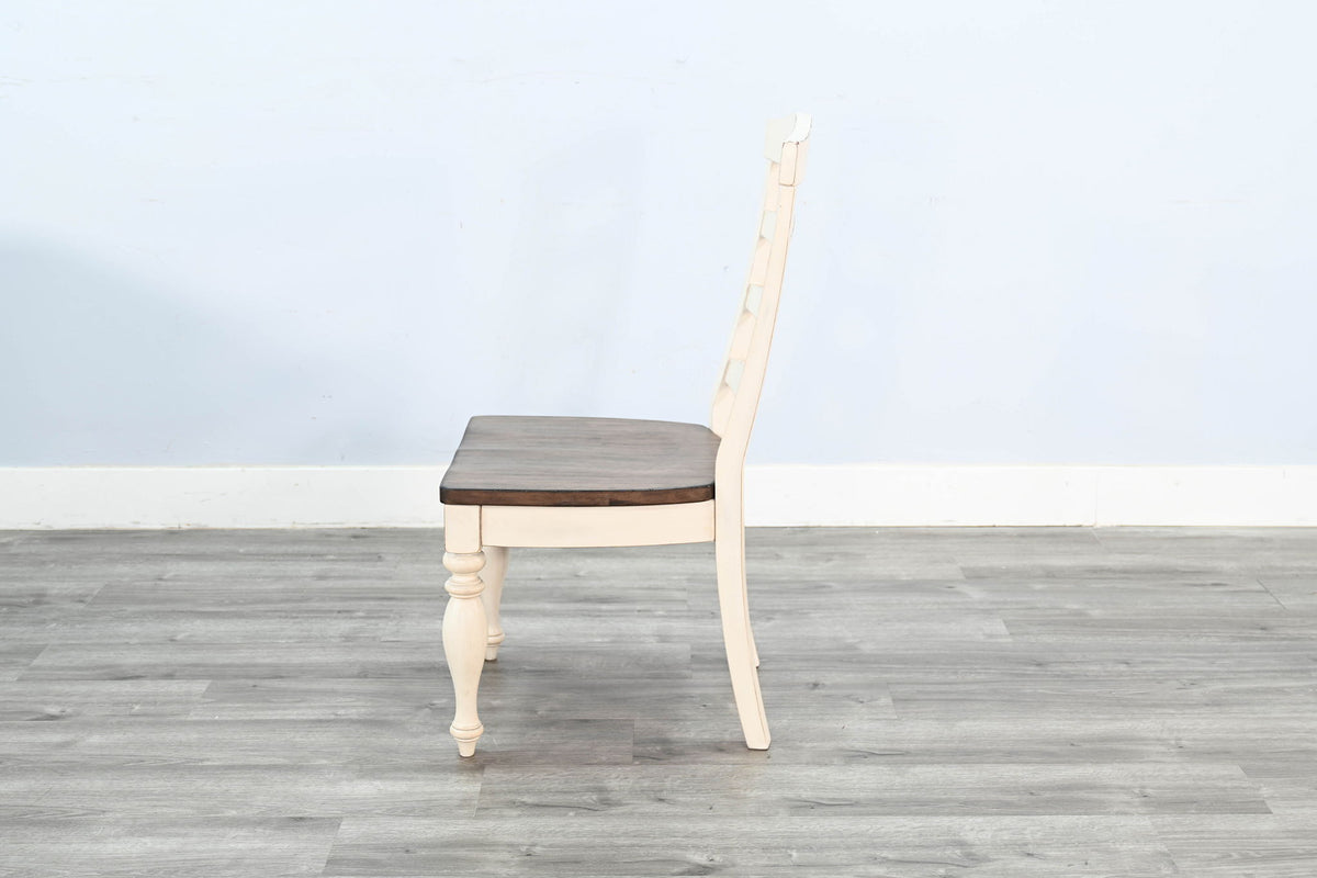 Pasadena - Wood Ladderback Chair (Set of 2) - Buckskin / Marble White