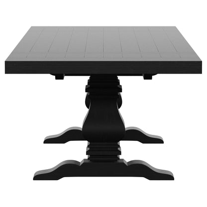 Extension Dining Table Set With Expandable Table With Upholstered Wingback Chairs