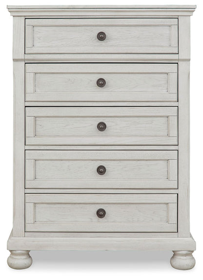 Robbinsdale - Five Drawer Chest - Youth - Antique White