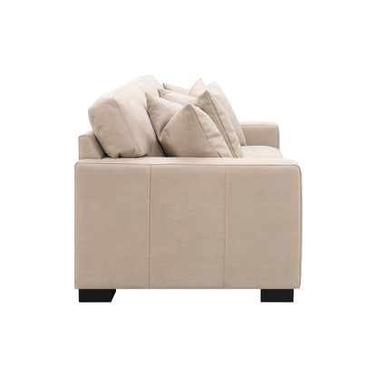 Dexter - Loveseat With 4 Pillows - Taupe