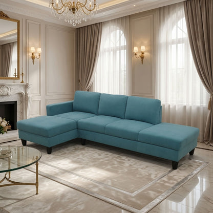L - Shaped Sectional Sofa With Chaise & Ottoman