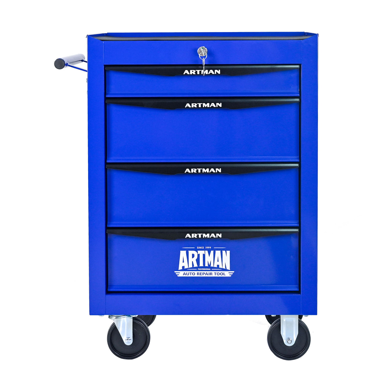 Rolling Metal Tool Chest With Drawers, Steel Storage Cabinet With Ball Bearing Slides