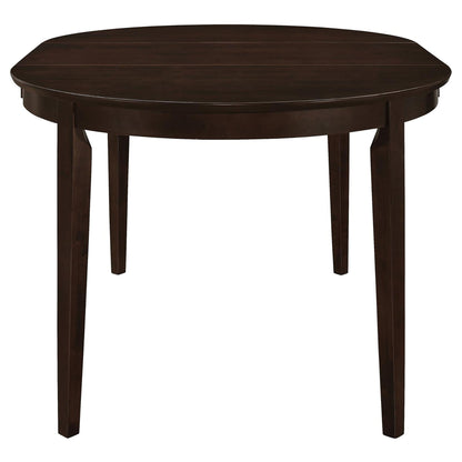 Elmira - Oval Dining Table With Leaf Extension - Brown