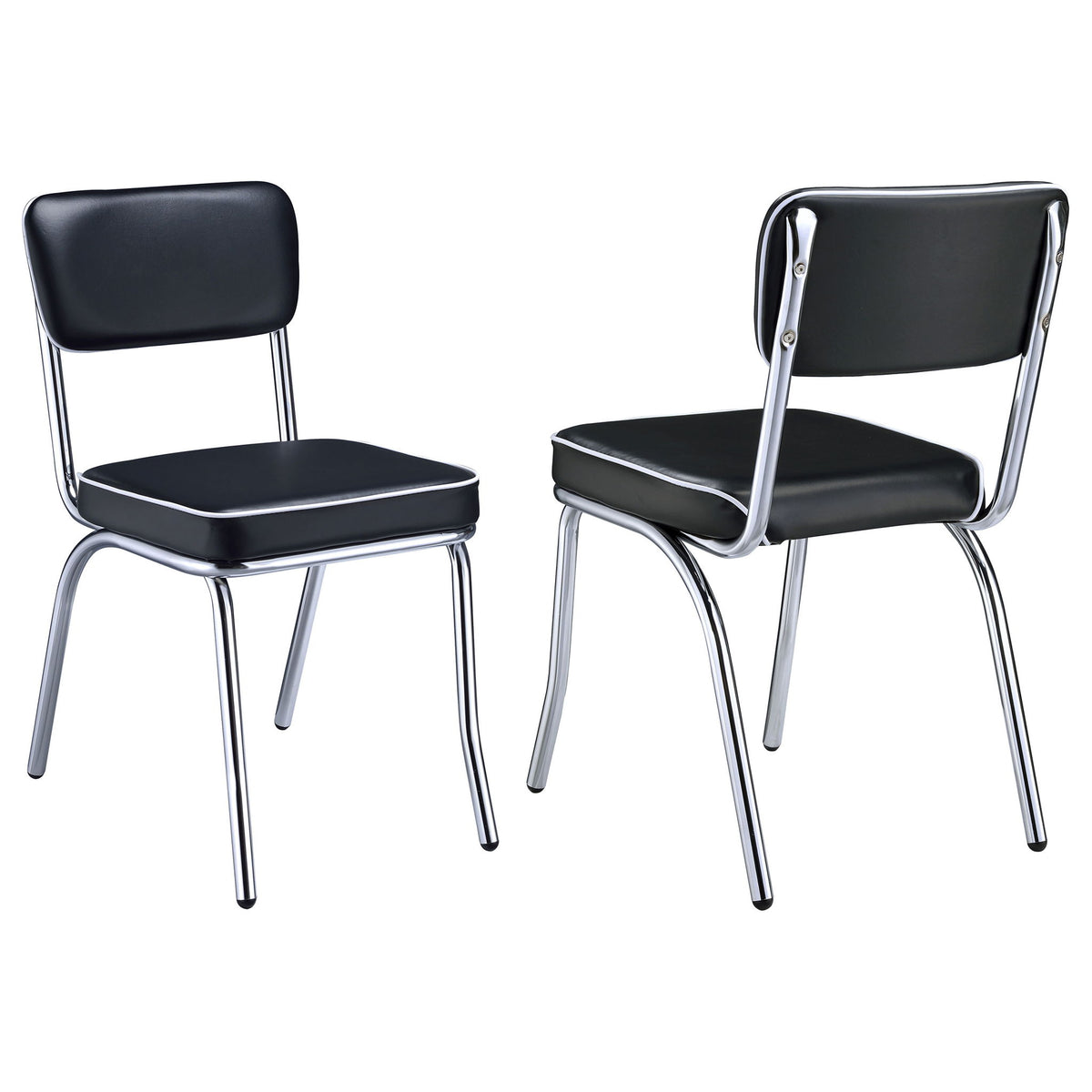 Open Back Upholstered Side Chairs (Set of 2)