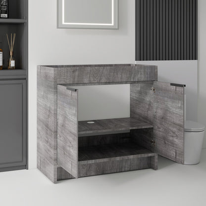 Freestanding Bathroom Vanity Cabinet With Soft Close Doors, Cabinet Only