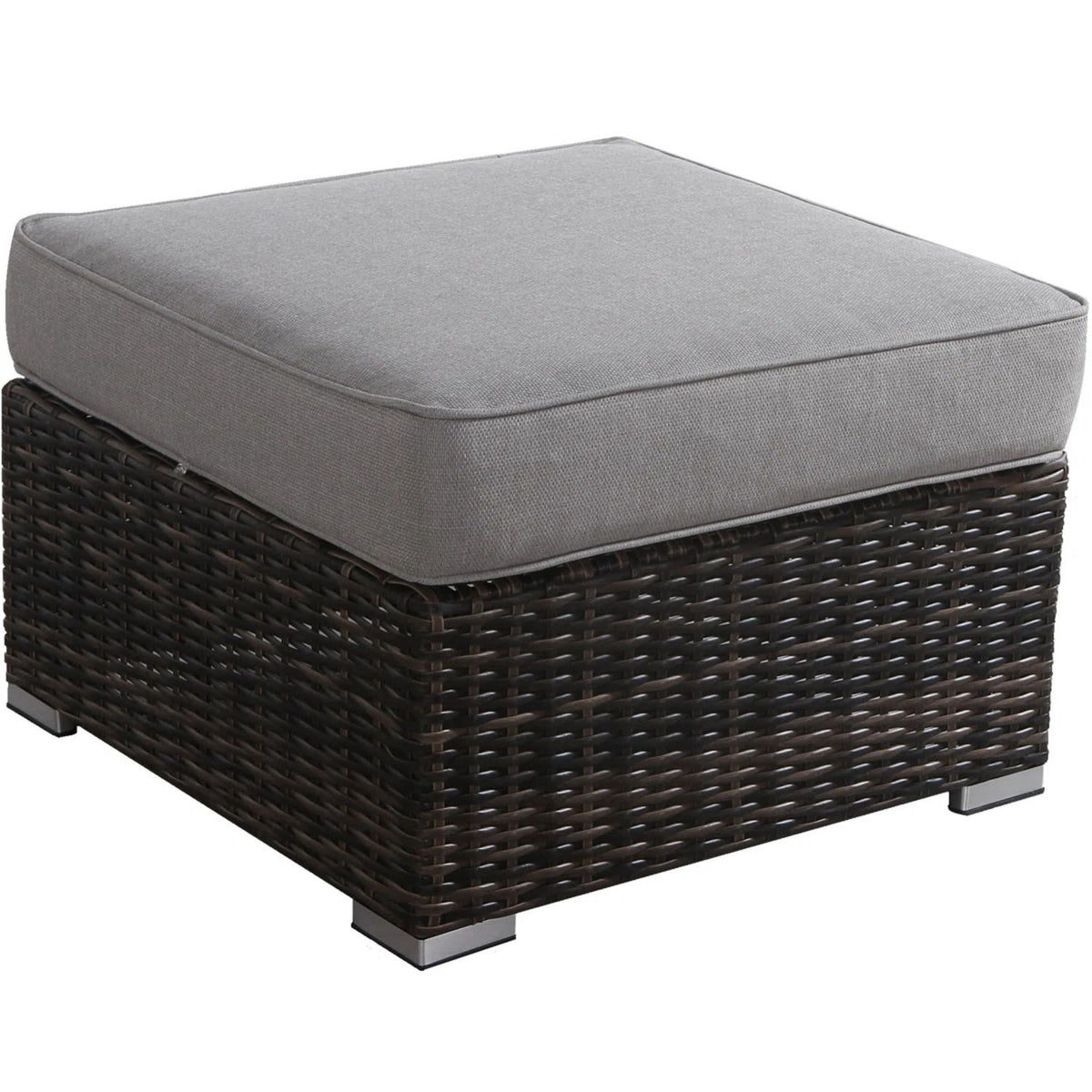 Stylish Outdoor Ottoman With Cushion For Comfort