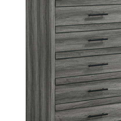 Denver - 5 Drawer Chest - Gray