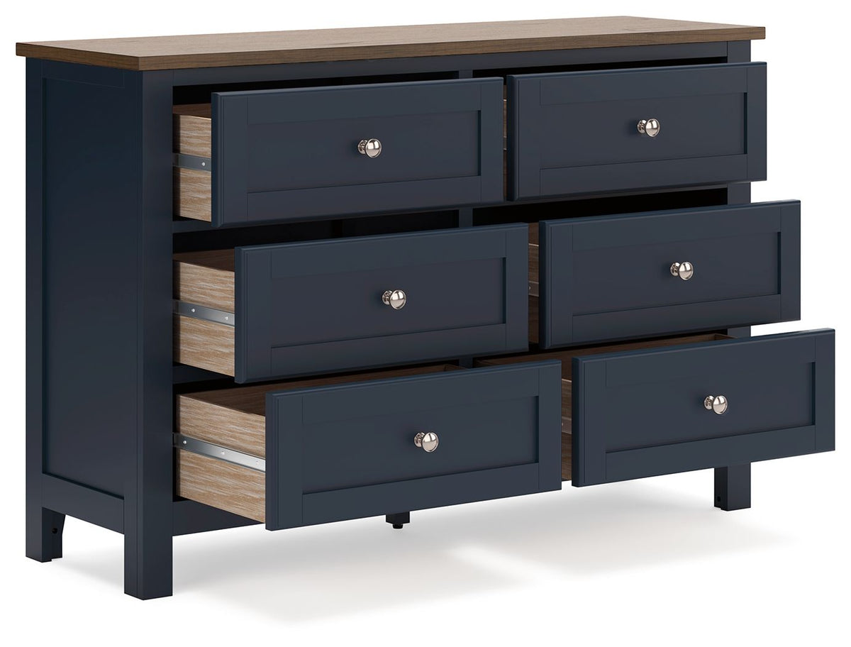 Landocken - Dresser - Brown / Blue