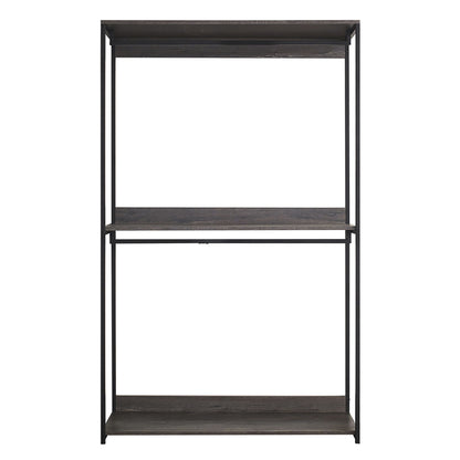 Monica - Farmhouse Industrial Wood Walk In Closet