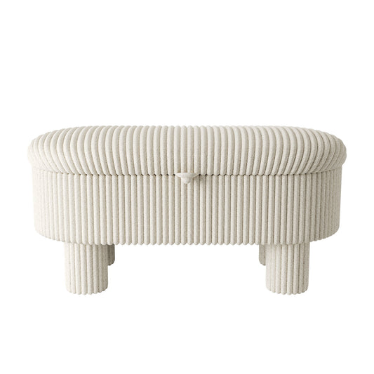 Storage Ottoman Upholstered Bench With Lift Top Storage For Bedroom