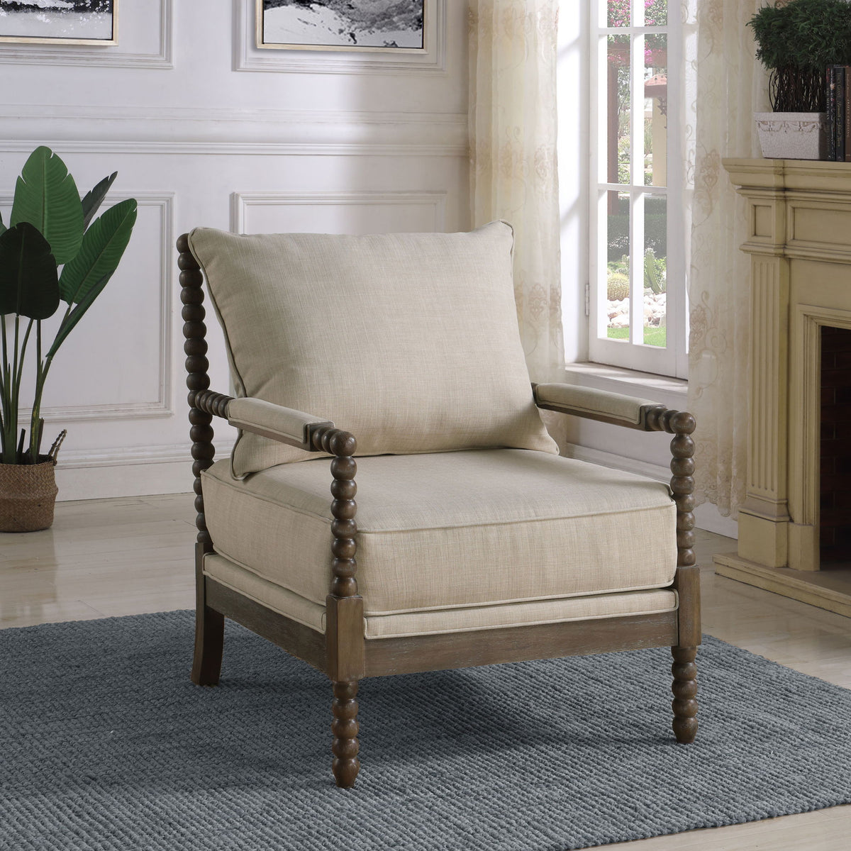 Removable Back Accent Chair