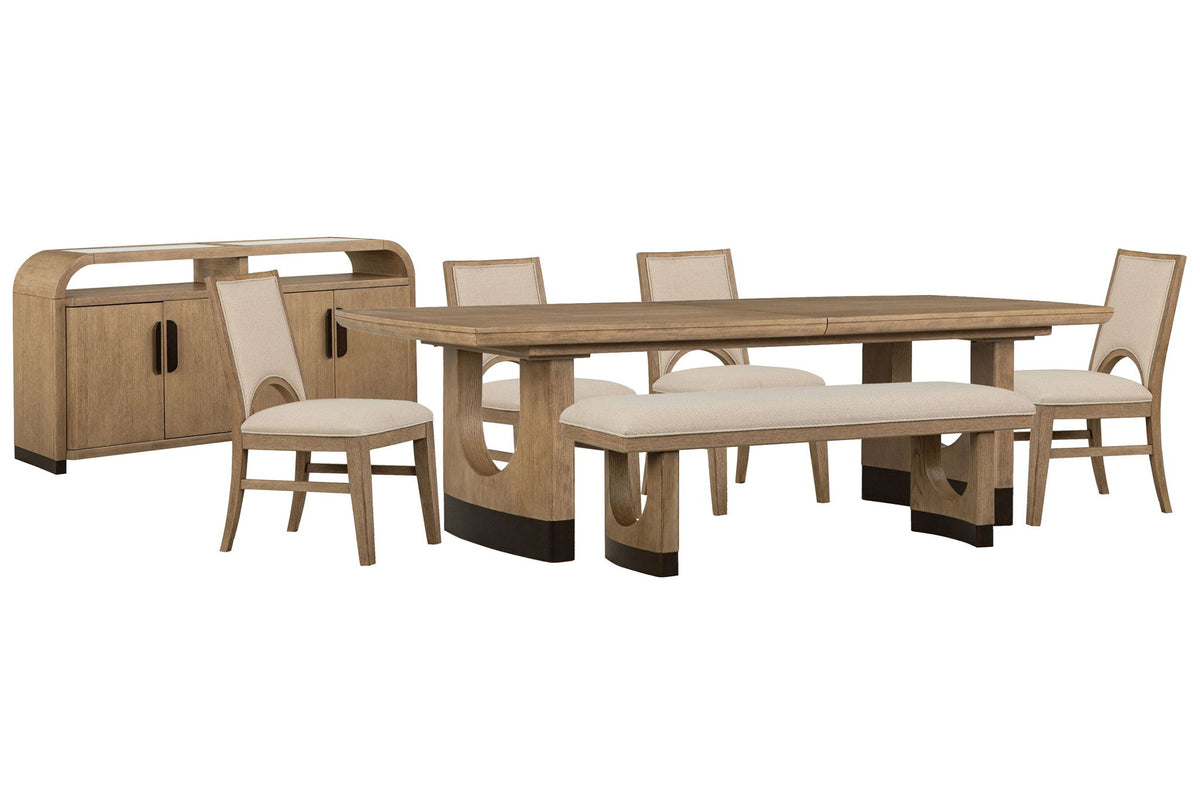 Tristan - Extendable Trestle Dining Table Set