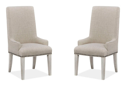 Bronwyn - Upholstered Host Side Chair (Set of 2) - Alabaster