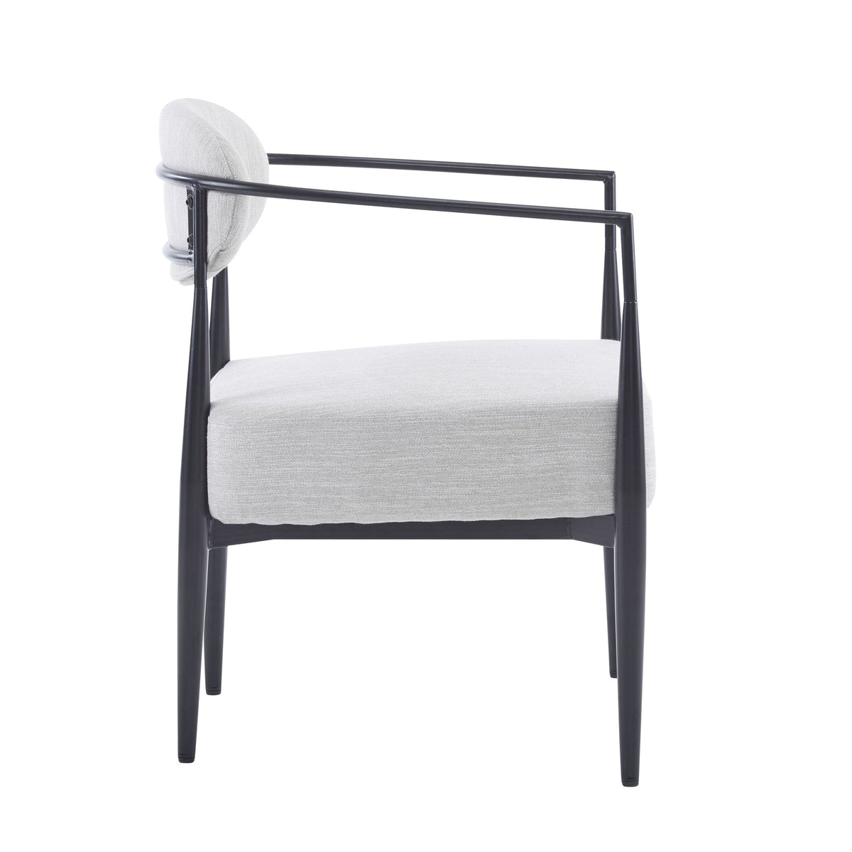 Modern Upholstered Accent Armchair With Pocket Spring Seat