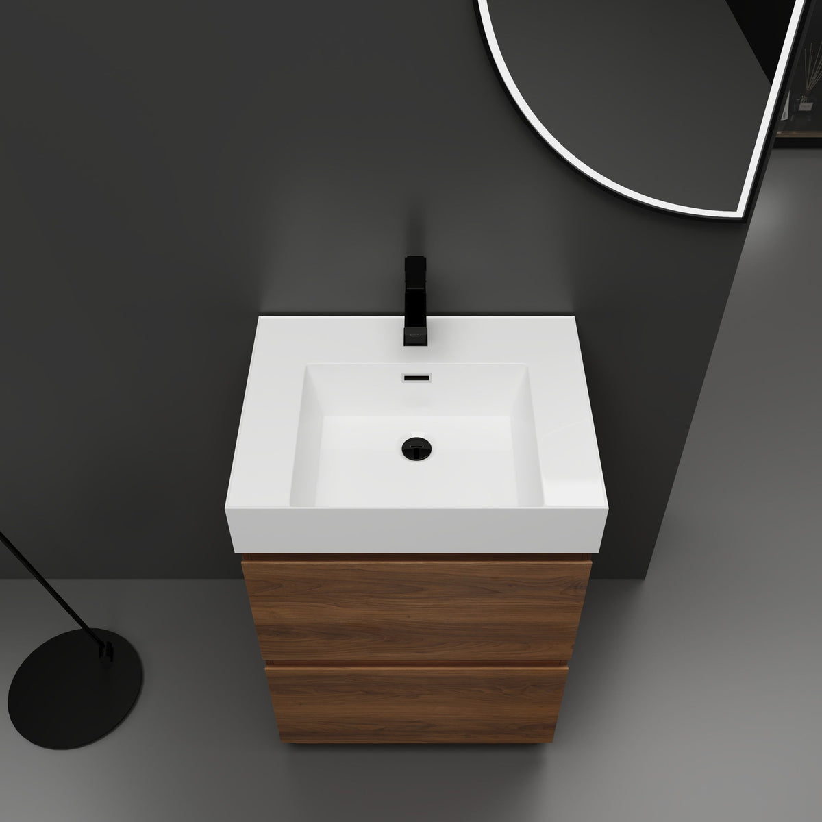 Modern Freestanding Bathroom Vanities With Single Sink Combo