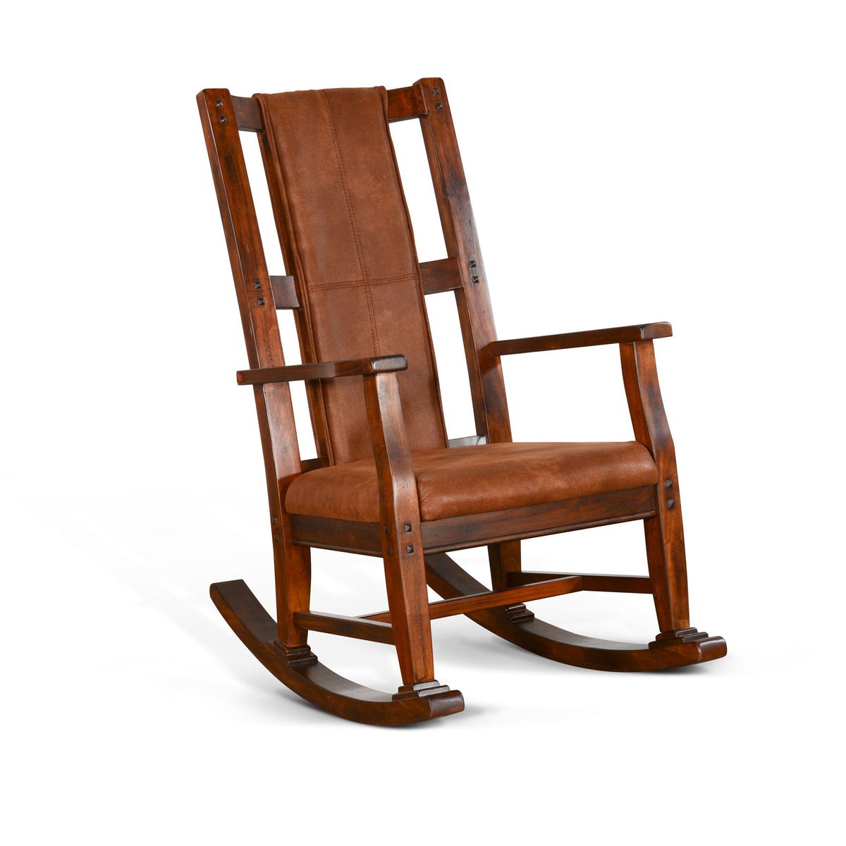 Santa Fe - Rocker, Cushion Seat & Back - Dark Chocolate