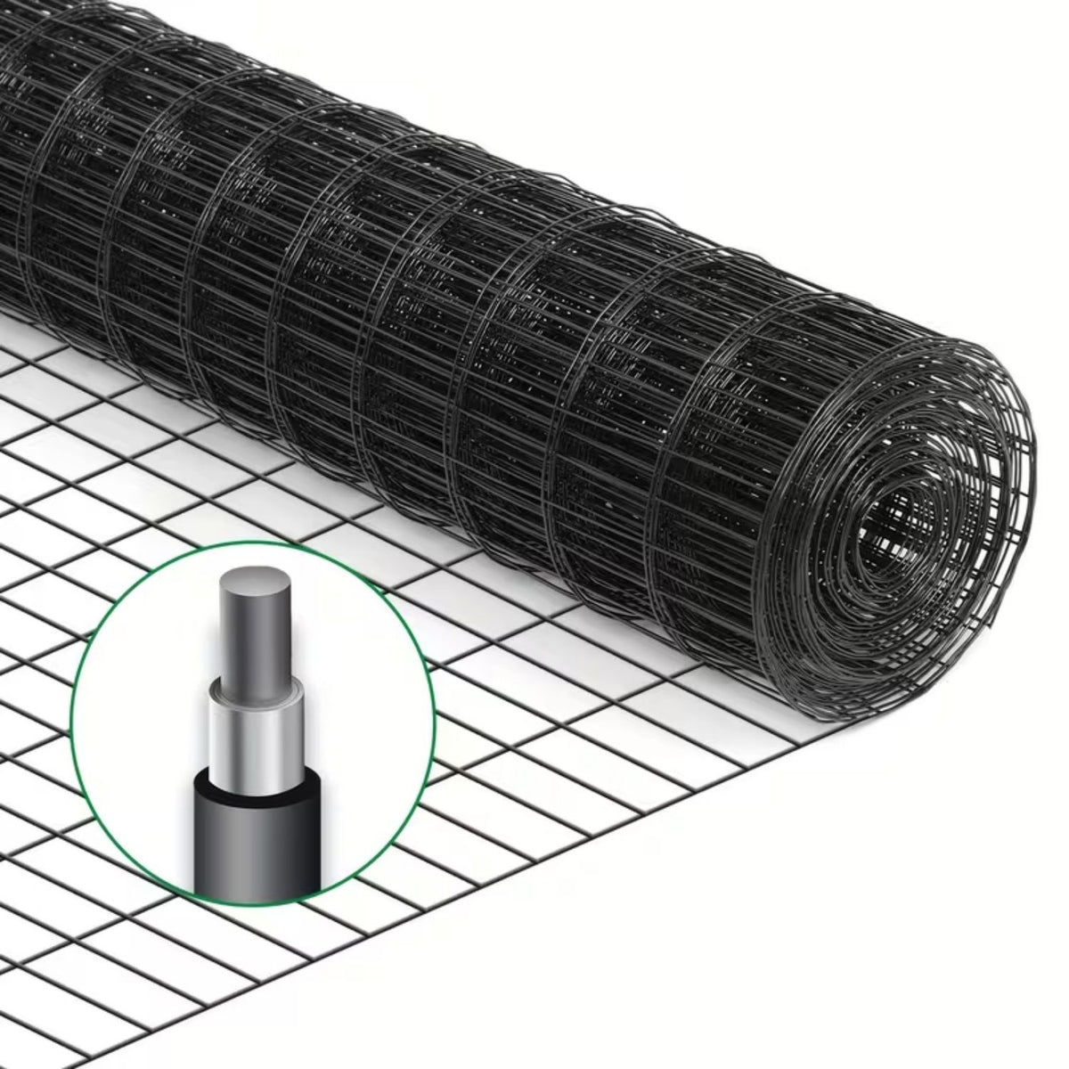 Vinyl-Coated Metal Welded Wire Fence For Poultry Cage Protection
