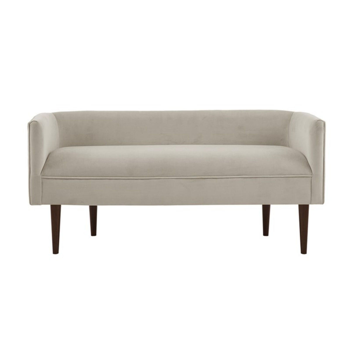 Farrah - Accent Bench With Low Back & Sides - Cream