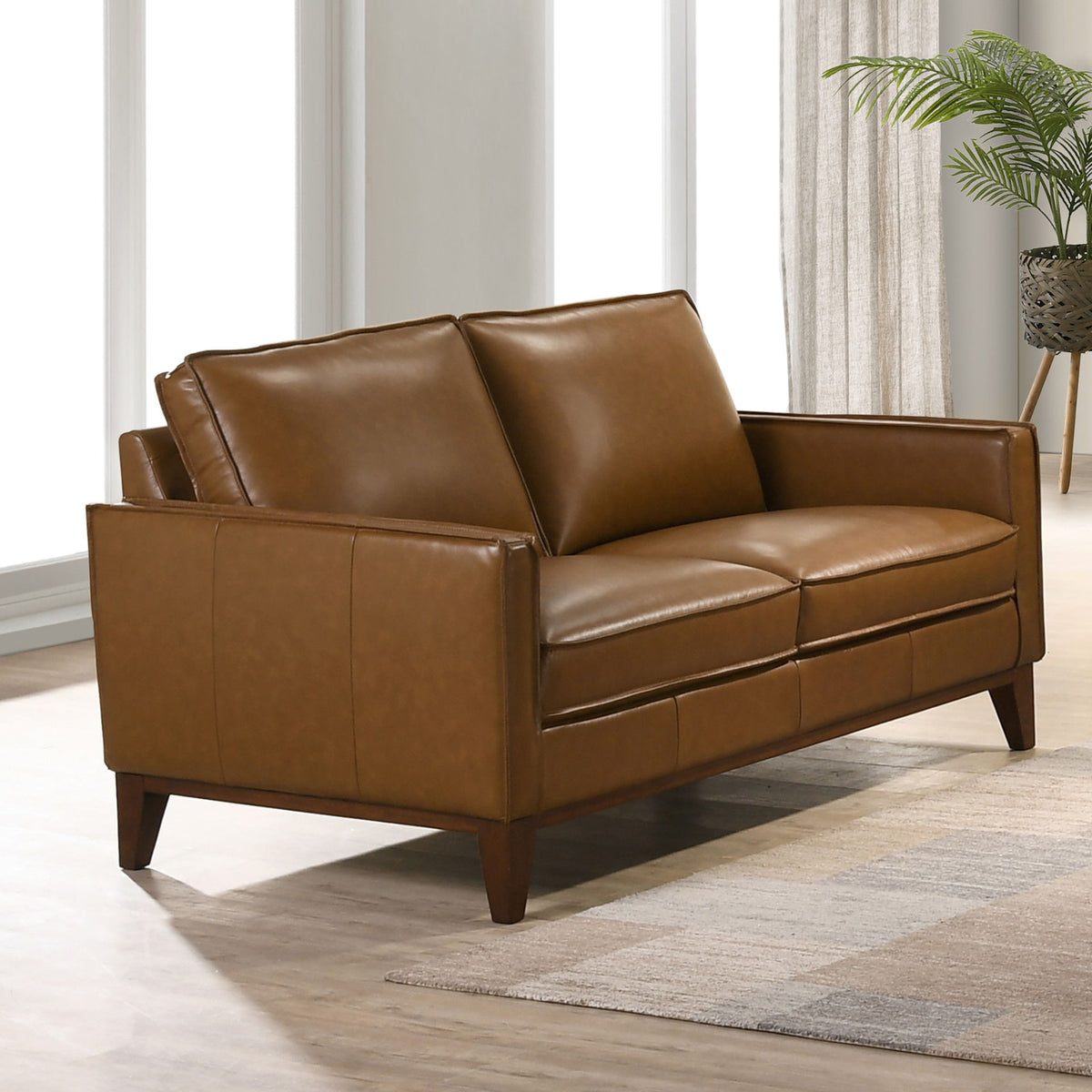 Caspar - Loveseat - Caramel