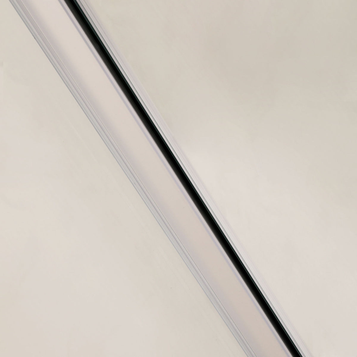 Elegant Single Sliding Bypass Shower Enclosure, Tempered Glass - Brushed Silver