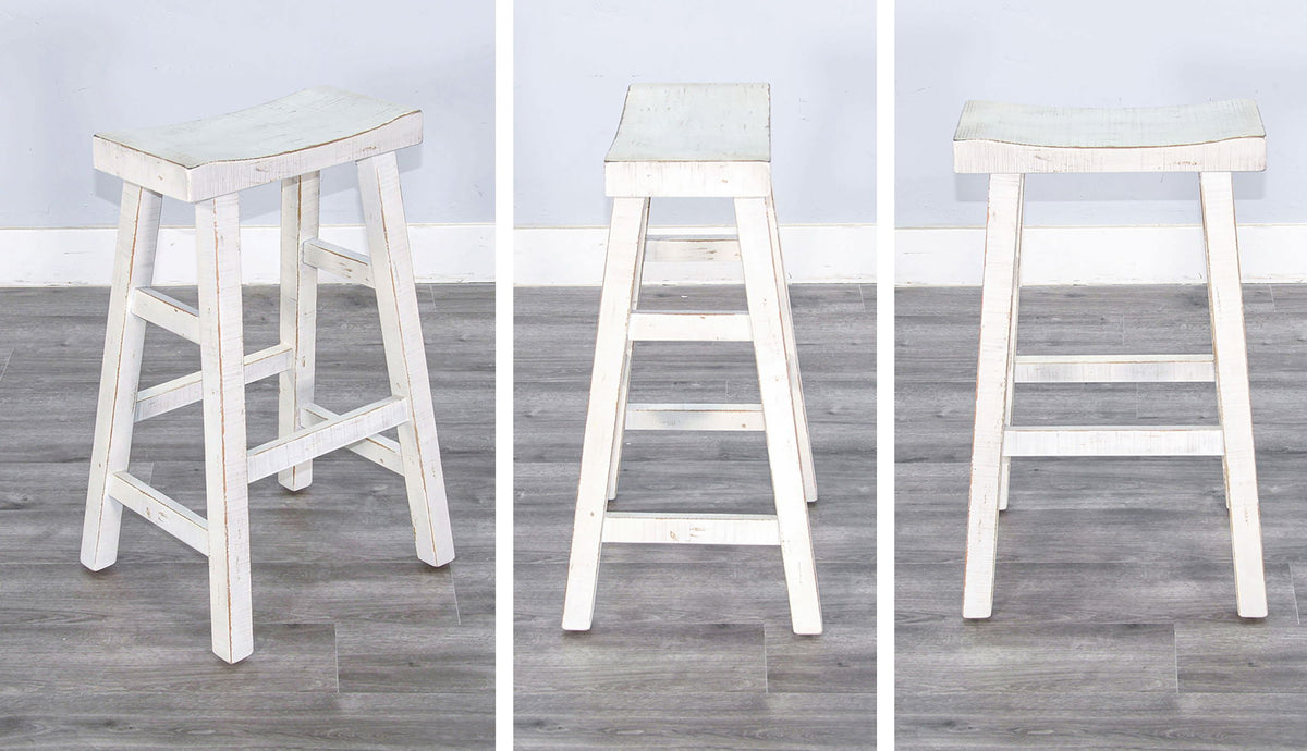 Marina - Stool With Wood Seat (Set of 2)