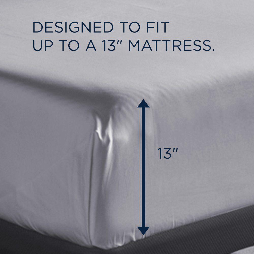 Linens - Tempur Classic Cotton Sheet Set - Sleepy Silver Mist