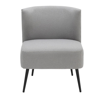 Fran - Contemporary Slipper Chair - Gray