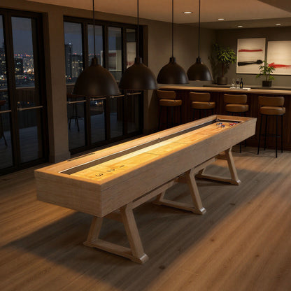 12' Shuffleboard Table - Natural / Whiskey